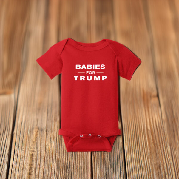 Official 2025 Babies for Trump Infant One-Piece - Red