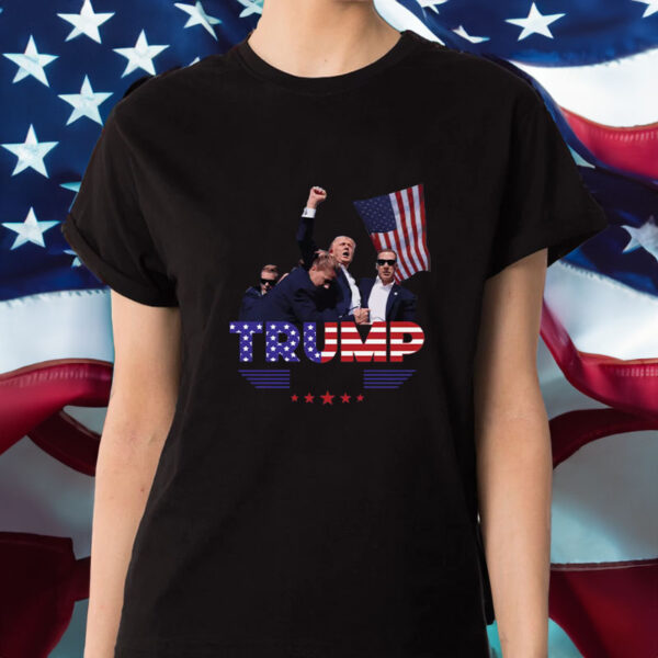 Donald Trump Shot T-SHIRT - Support TRUMP 2024- FREE SHIPPING2