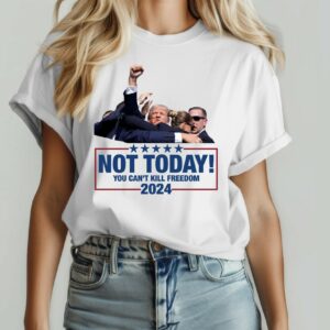 Trump 2024 Fight for America Patriotic Shooting T-Shirt