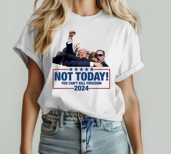 Trump 2024 Fight for America Patriotic Shooting T-Shirt