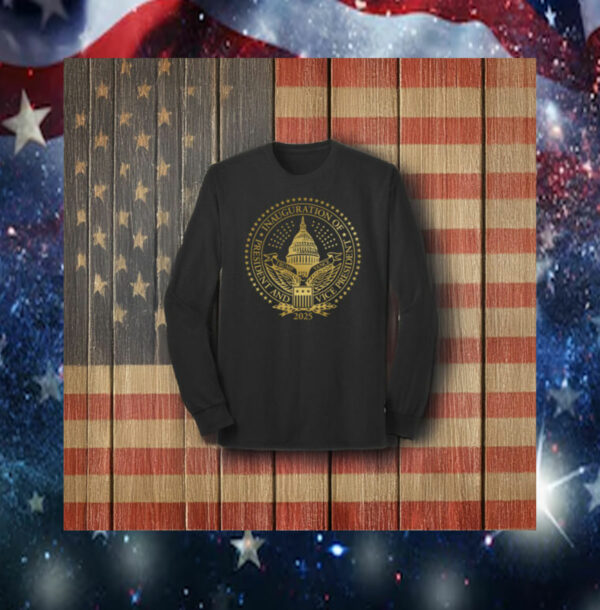 2025 Trump Inaugural Seal Black Long Sleeve T-Shirts