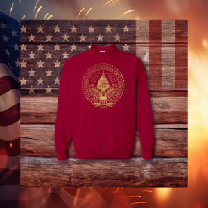 2025 Trump Inaugural Seal Cardinal Crewneck Fleece Sweatshirts